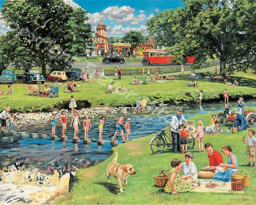 Free time by the river jigsaw puzzle online