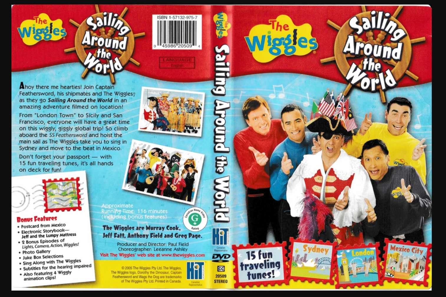 Navegando alrededor del mundo DVD 2005 The Wiggles rompecabezas en línea