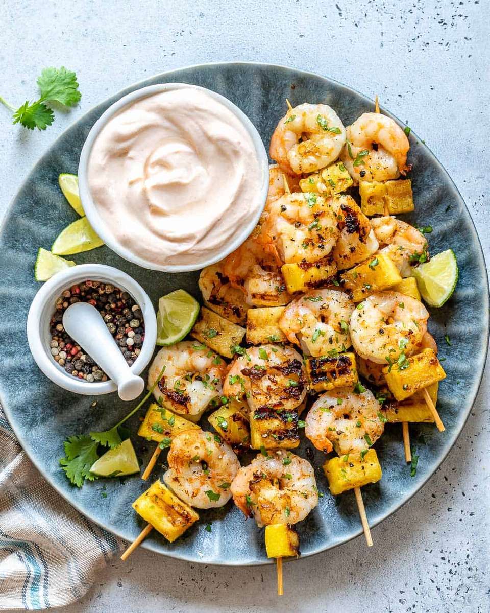 Grilled Shrimp & Pineapple Skewers jigsaw puzzle online