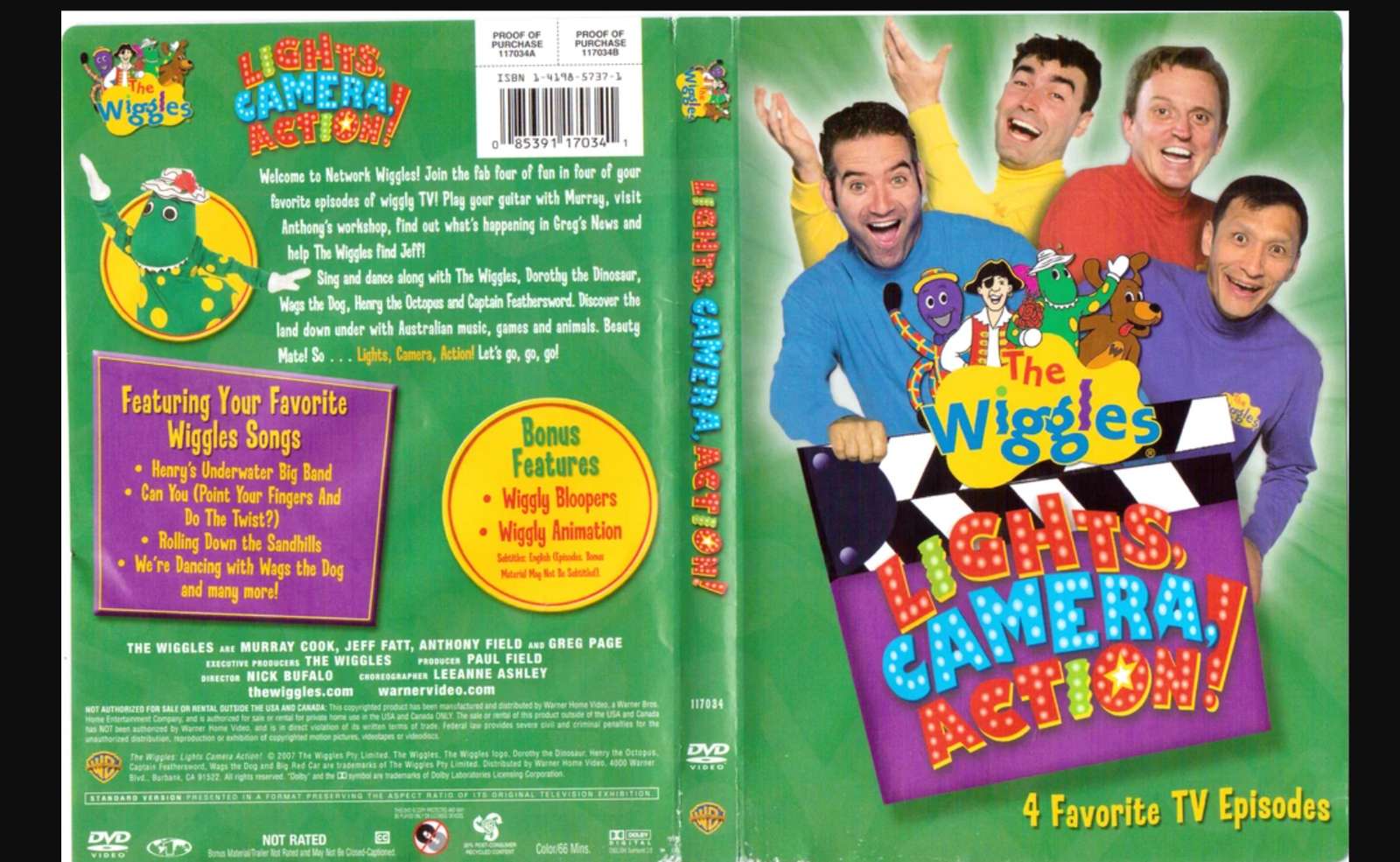 Lichter Kamera Action Wiggles 2005 DVD Puzzlespiel online