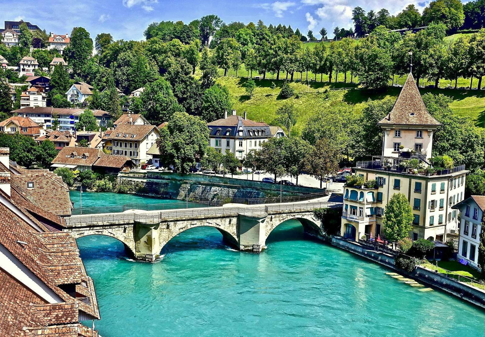 Γέφυρα Untertor στη Βέρνη (Ελβετία) παζλ online