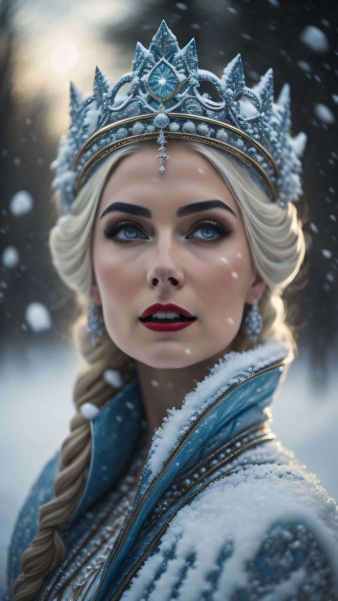 sněhová královna online puzzle