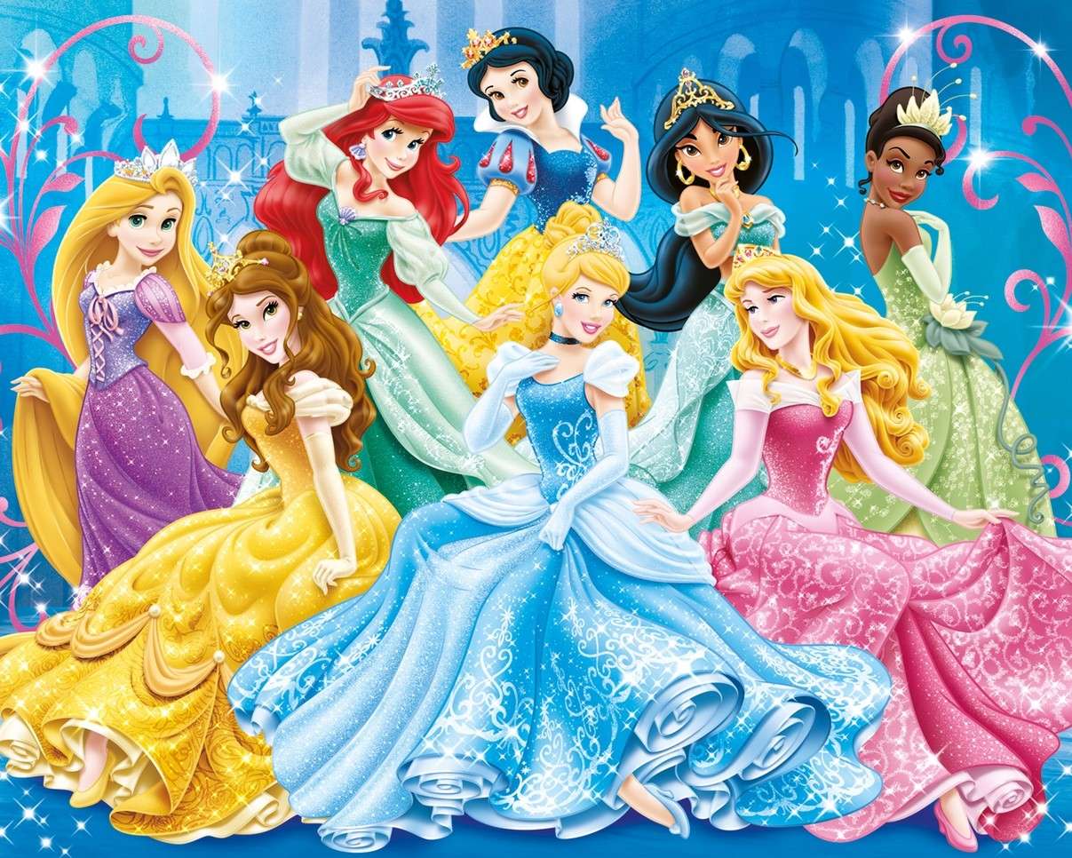 Princesses from Disney fairy tales online puzzle