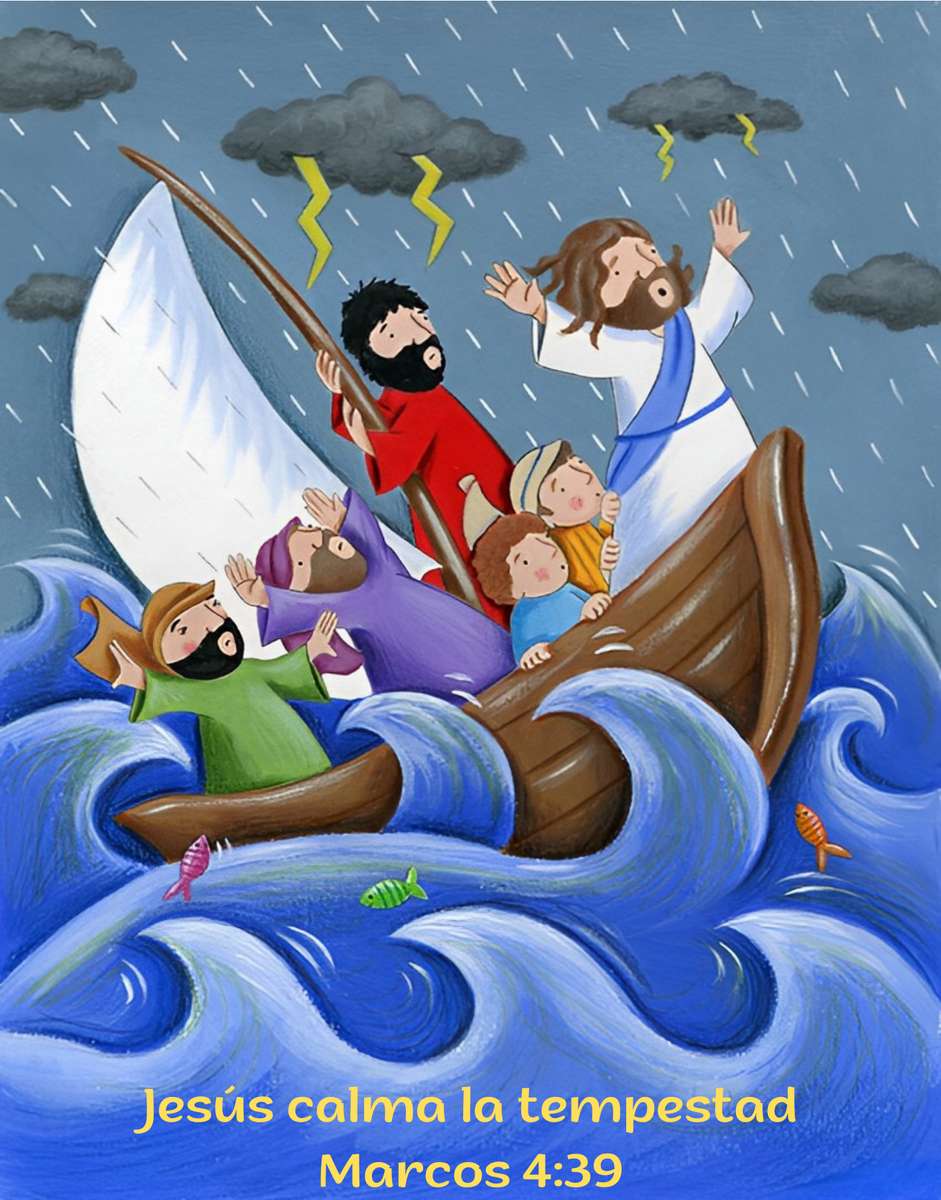 Gesù calma la tempesta puzzle online