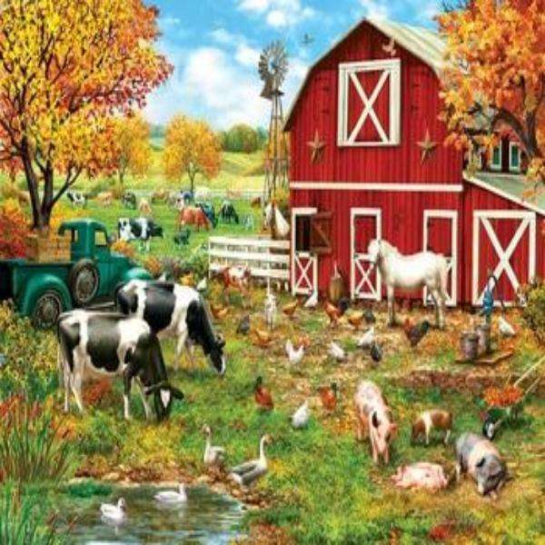 Állatok a farmon online puzzle