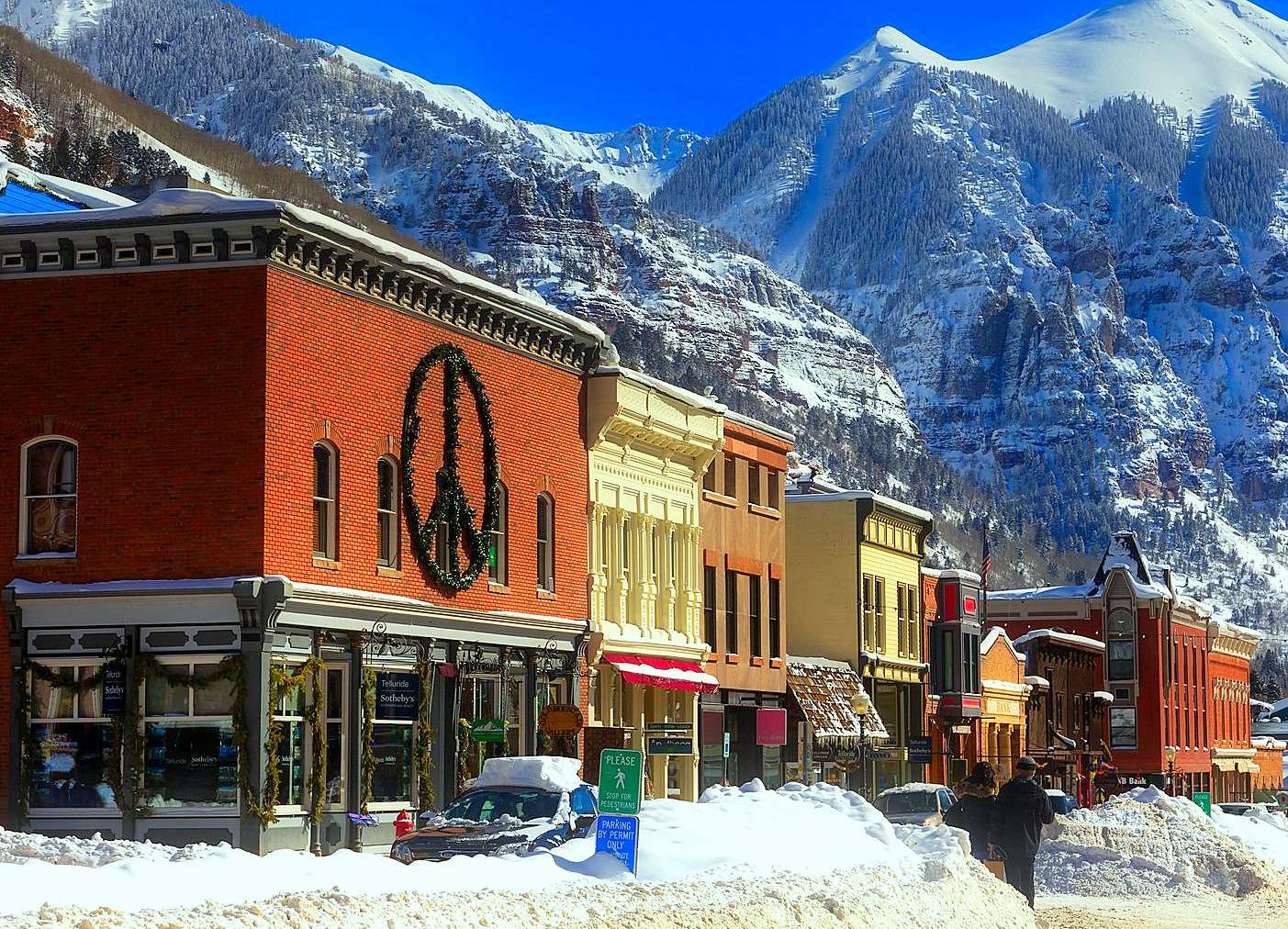 La ciudad de esquí de Telluride, Colorado rompecabezas en línea