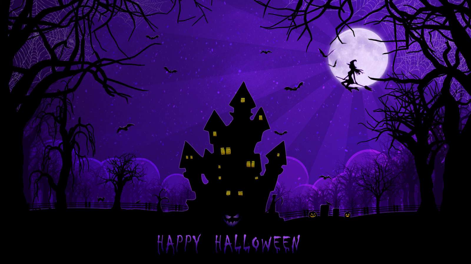 Fröhliches Halloween-Haus Puzzlespiel online