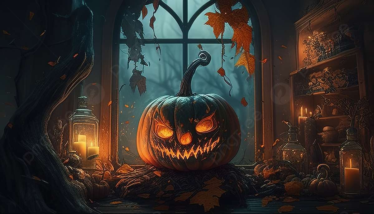 Хэллоуинская тыква пазл онлайн