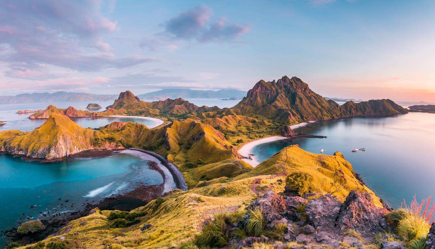 Nádherná krajina v Indonésii skládačky online