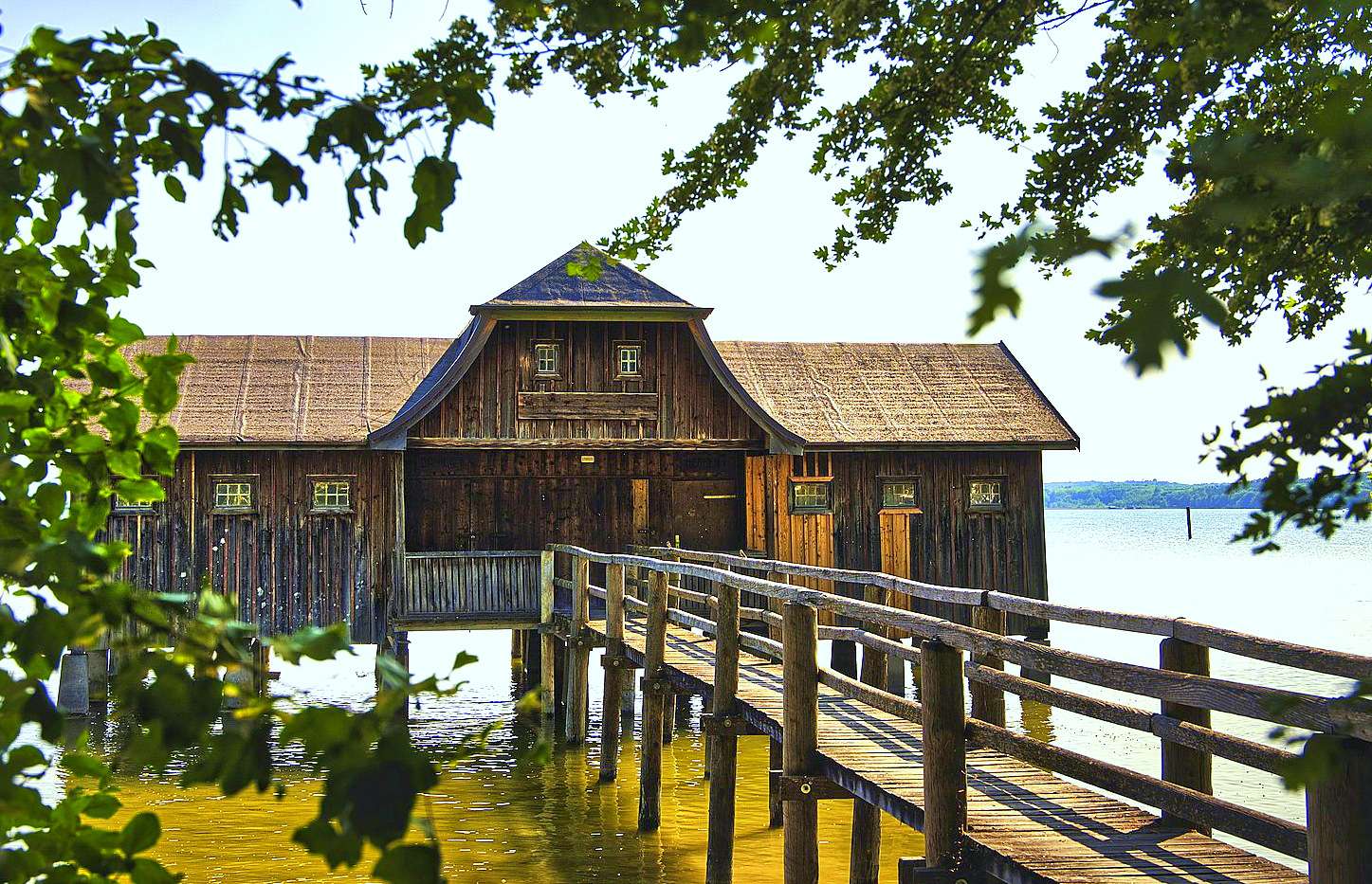 Старая деревянная гавань пазл онлайн