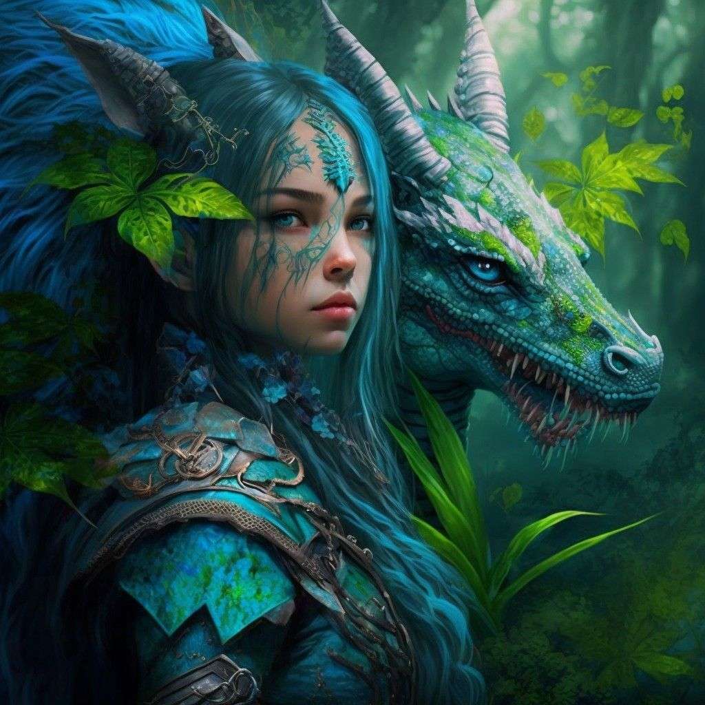 modrý elf a drak online puzzle