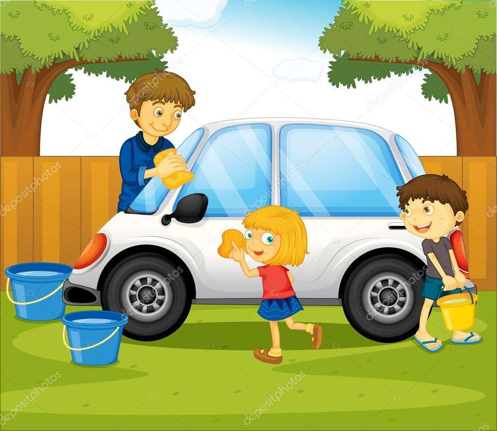 Auto waschen Online-Puzzle