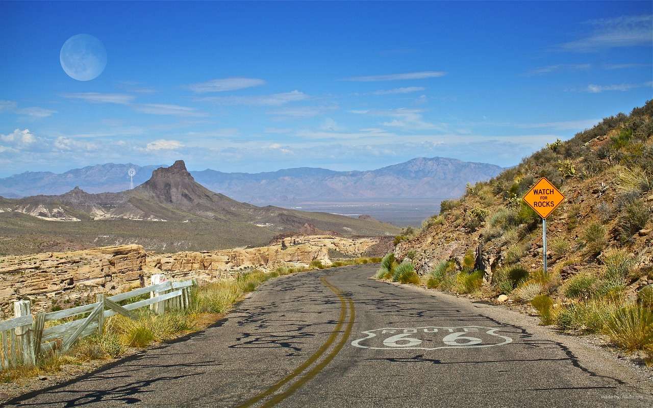 Route 66, Arizona online puzzle
