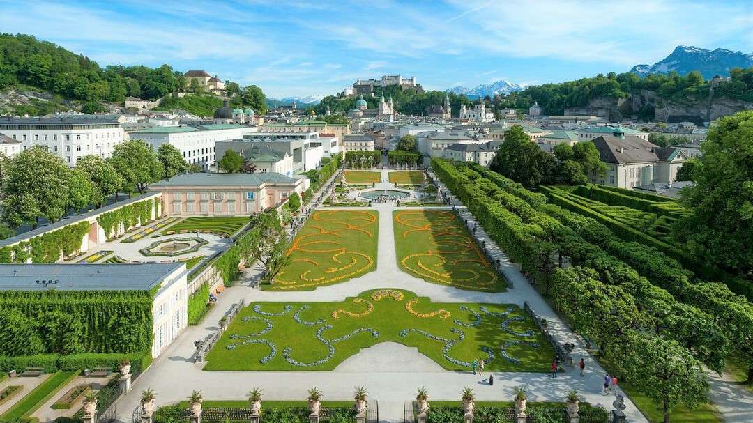 Město Salzburg Rakousko online puzzle