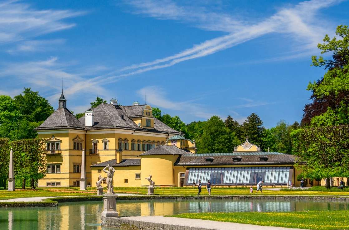 Orașul Salzburg Hellbrunn Austria jigsaw puzzle online