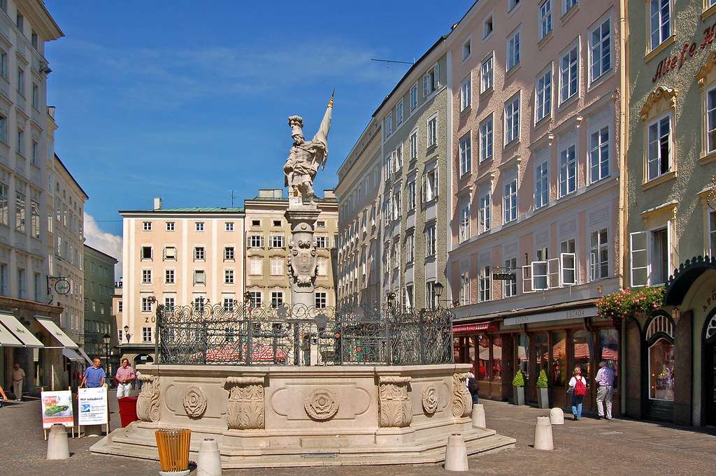 Cidade de Salzburgo Áustria puzzle online