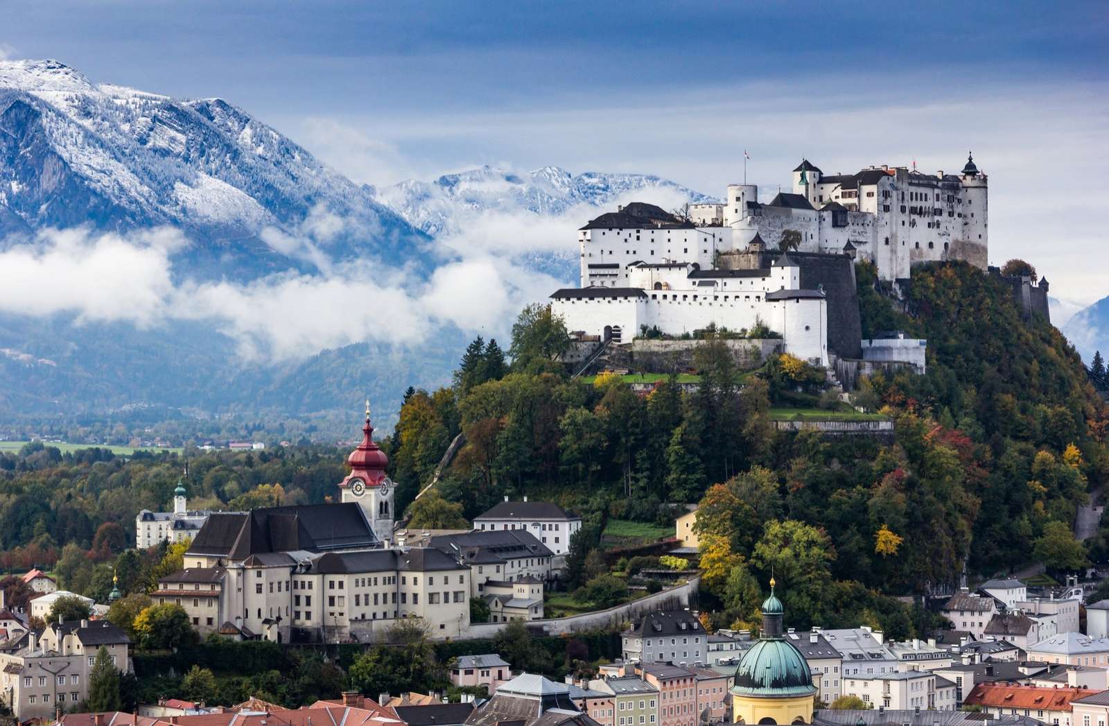 Город Зальцбург Австрия пазл онлайн