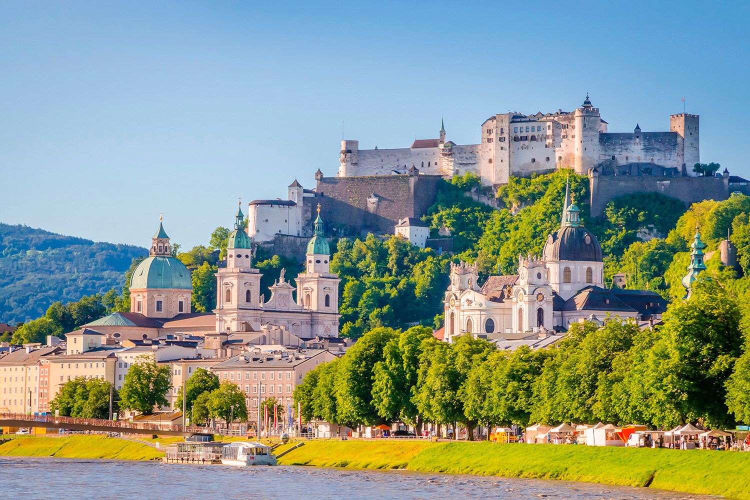 Město Salzburg Rakousko skládačky online