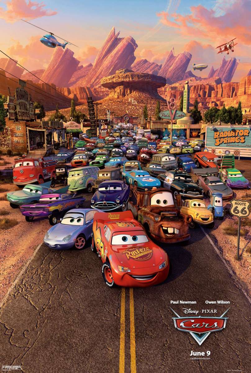 Автомобили (2006) филмов постер❤️❤️❤️❤️❤️ онлайн пъзел