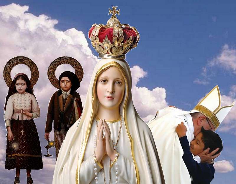 De heiligverklaring van de herderskinderen van Fatima en een wonder legpuzzel online