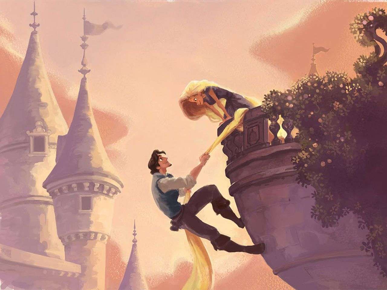 Rapunzel-kasteel legpuzzel online