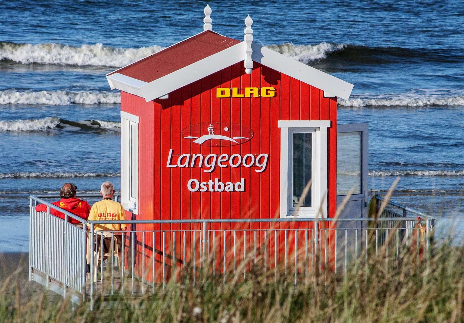 Cabine de salva-vidas na Ilha Langeoog puzzle online
