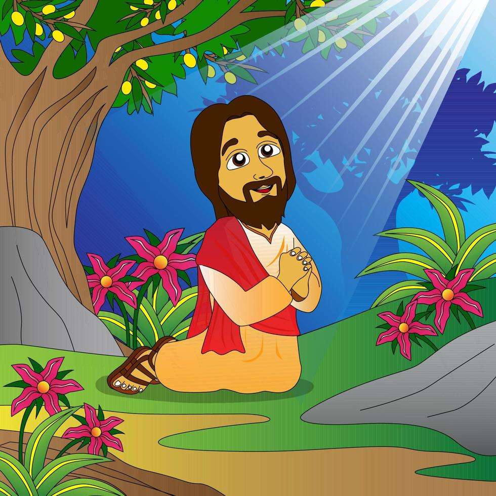 JESUS ​​BETEN Puzzlespiel online