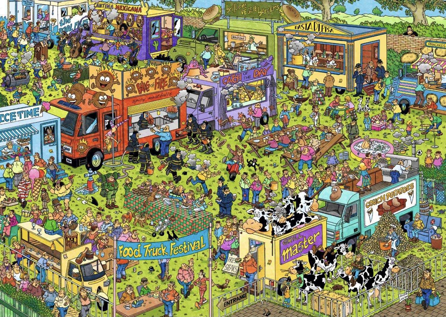 Festival de food trucks puzzle online