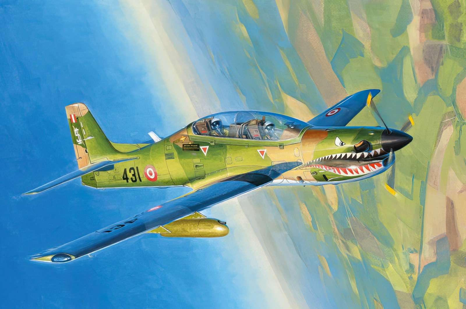 SUPER TUCANO MILITARY AIRPLANE - FAB jigsaw puzzle online