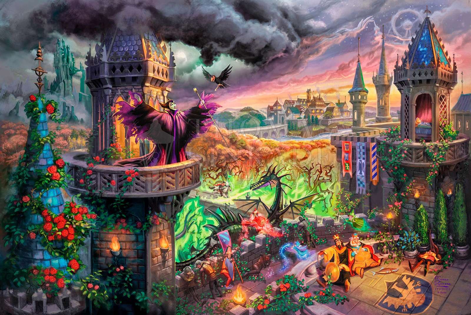 Maleficent Dornröschen Puzzlespiel online