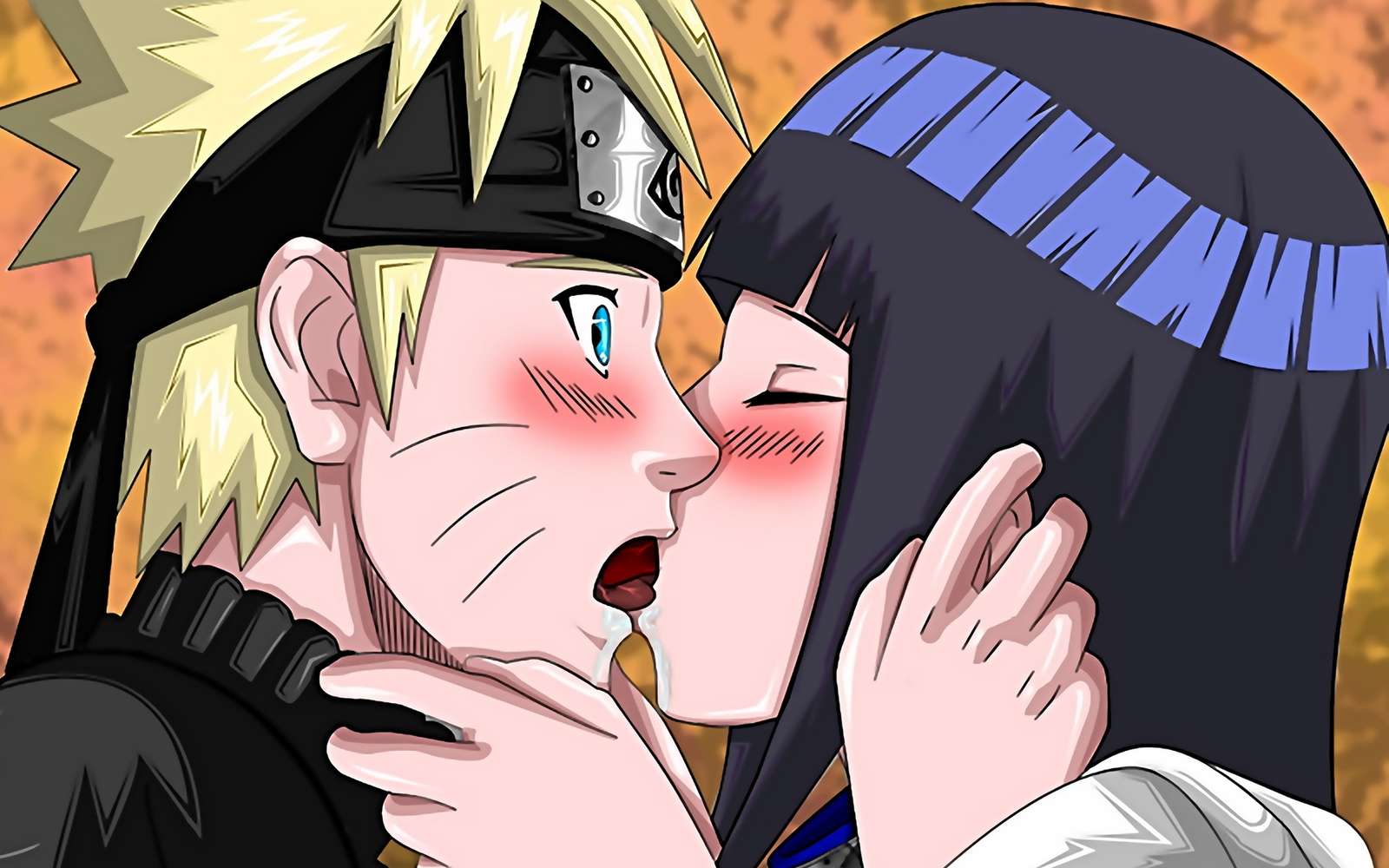 Naruto och Hinata pussel på nätet