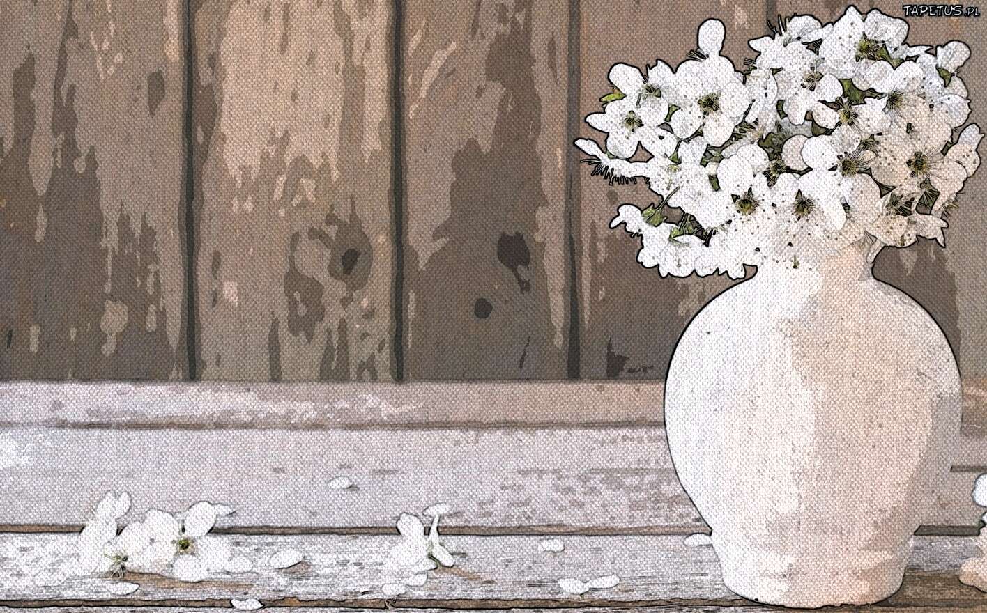 Váza s květinami online puzzle