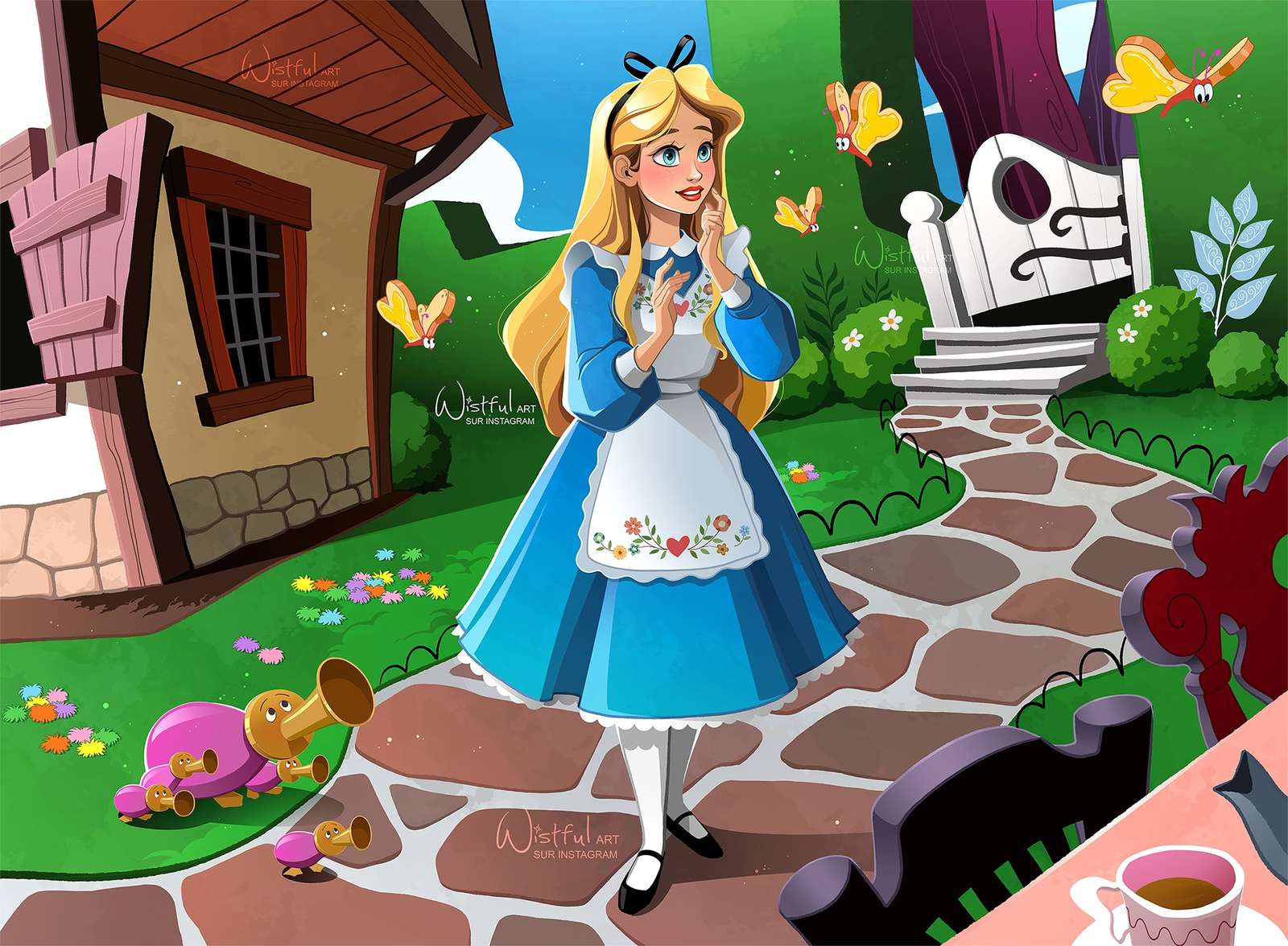 Alice i Underlandet Pussel online