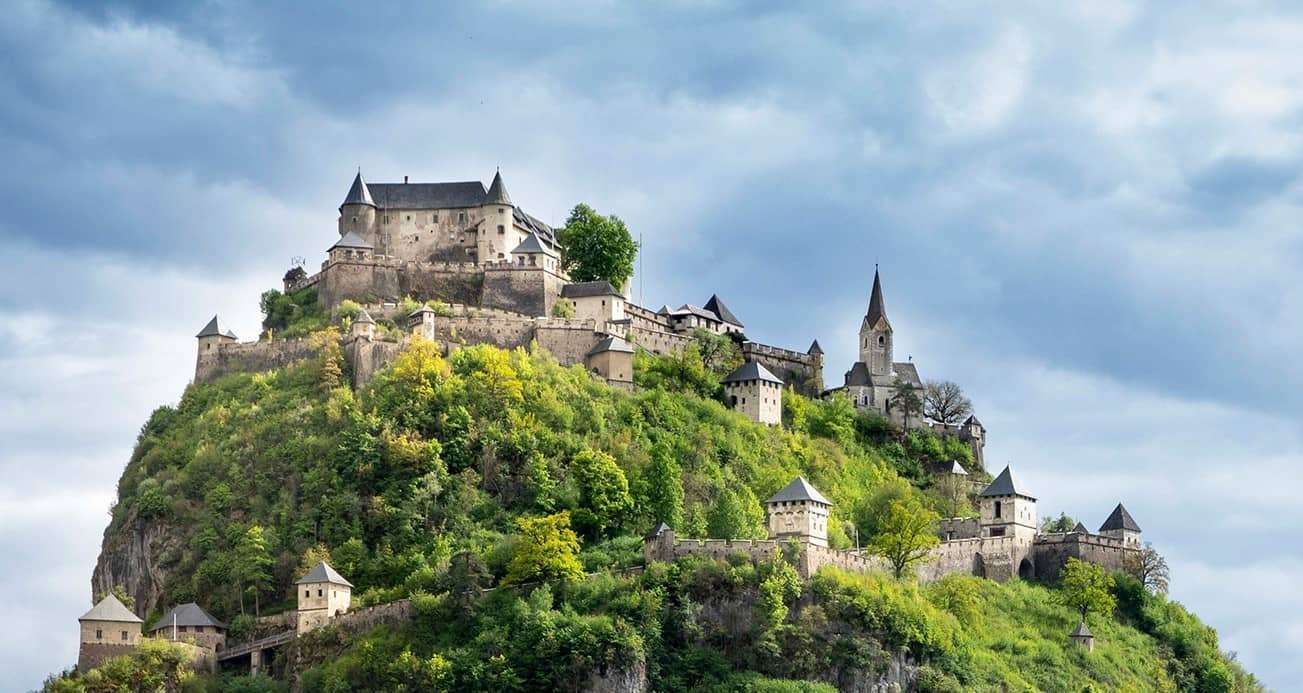 Замъкът Хохостервиц, Каринтия, Австрия онлайн пъзел