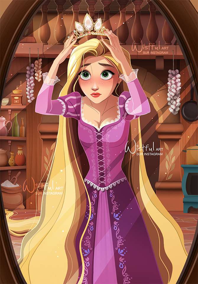 Prințesa Rapunzel puzzle online