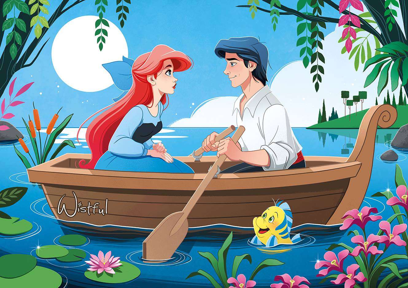 Ariel embrasse la fille puzzle en ligne