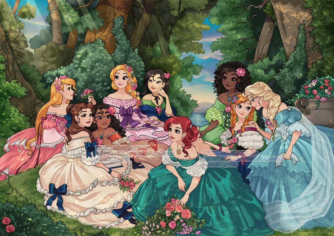 Het prinsessentheekransje online puzzel