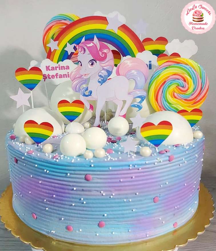 Torta Unicornio rompecabezas en línea