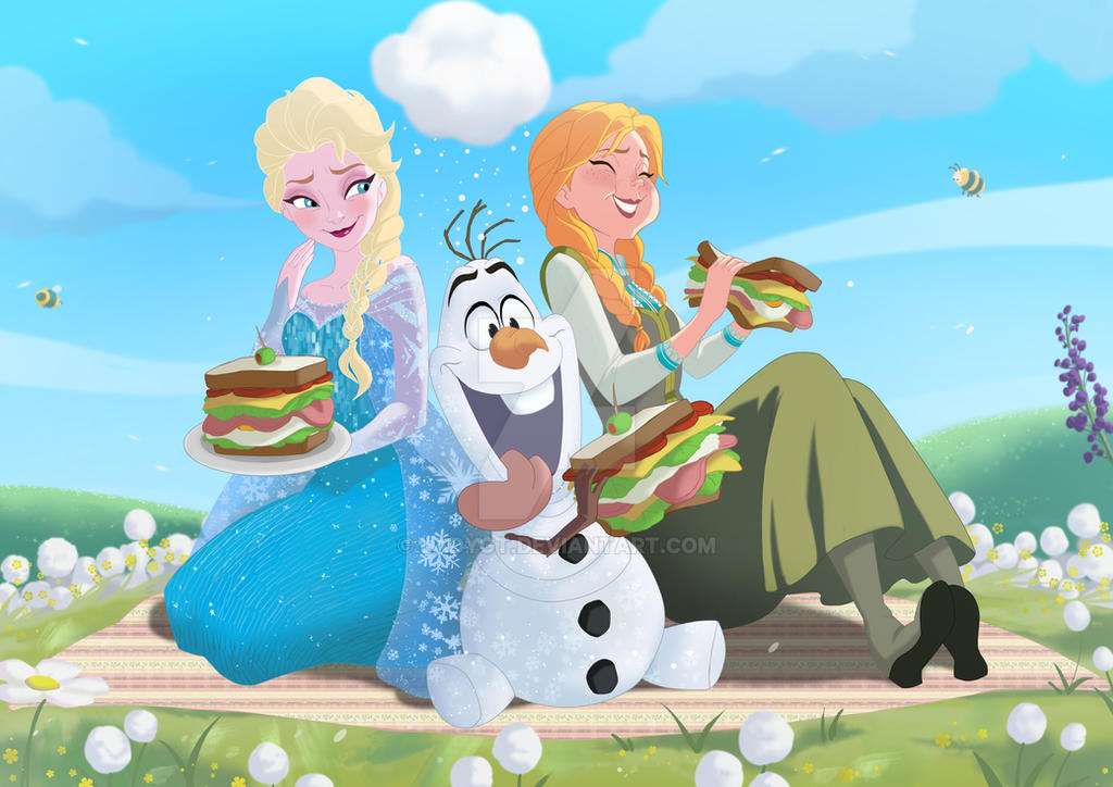 Frozen Sandwich-feestje legpuzzel online