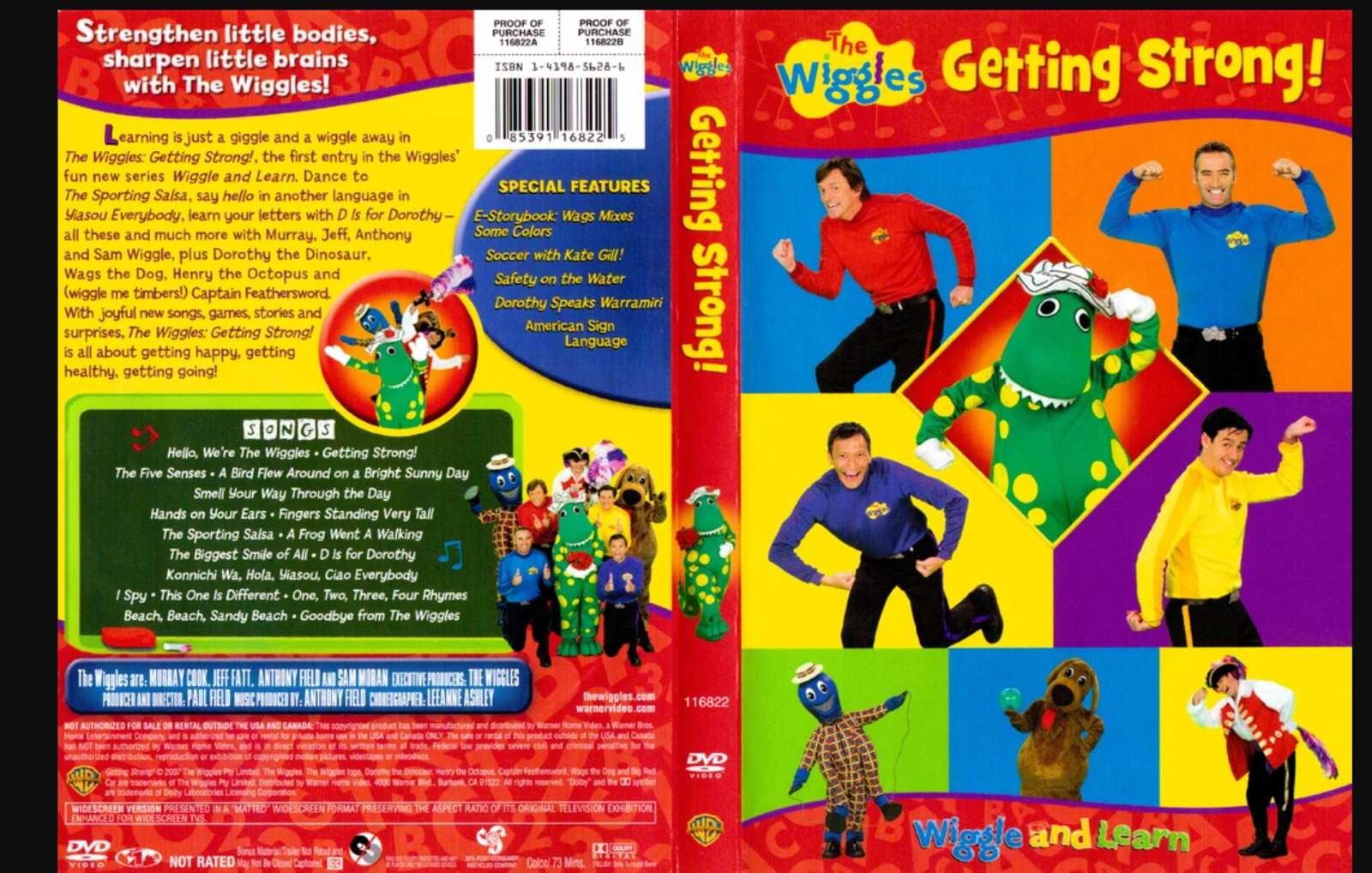 Getting Strong 2007 Wiggles Video DVD jigsaw puzzle online