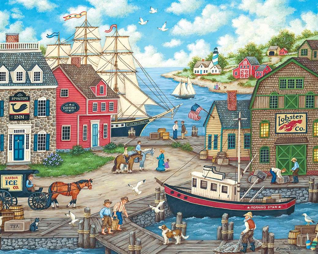 Oraș de pescuit jigsaw puzzle online