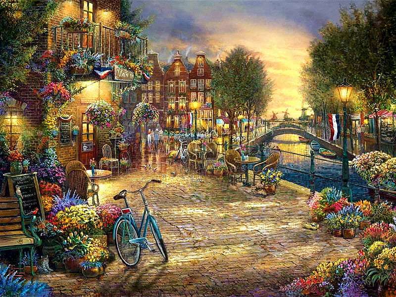 Amsterdam Cafe jigsaw puzzle online