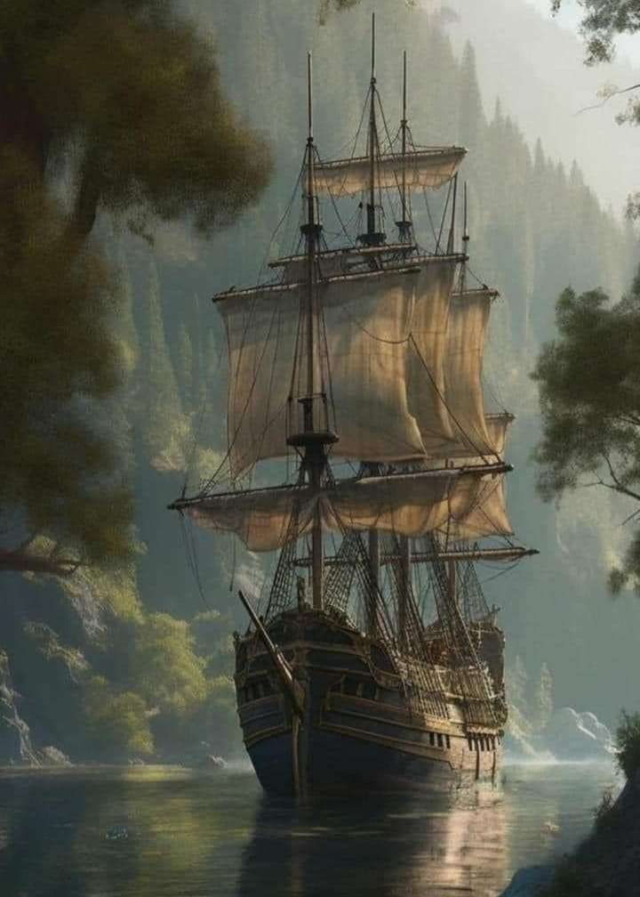 παλιό πλοίο στη θάλασσα online παζλ