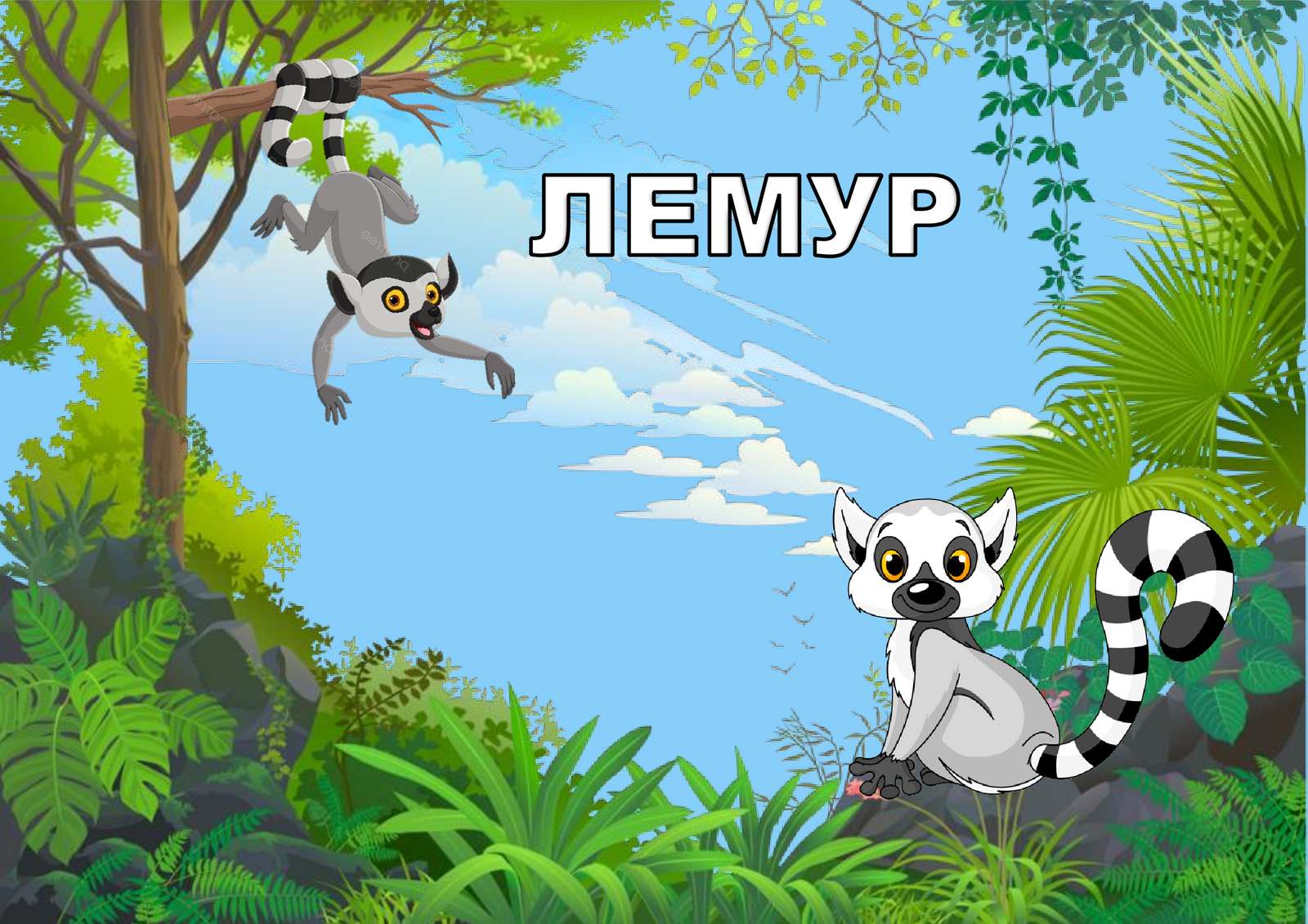 Lemur vari online puzzle