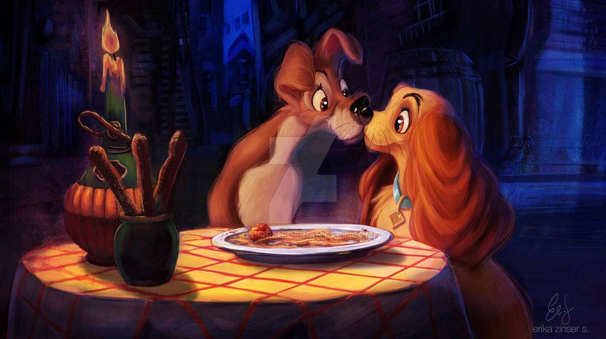 La belle et le clochard : Bella Notte puzzle en ligne