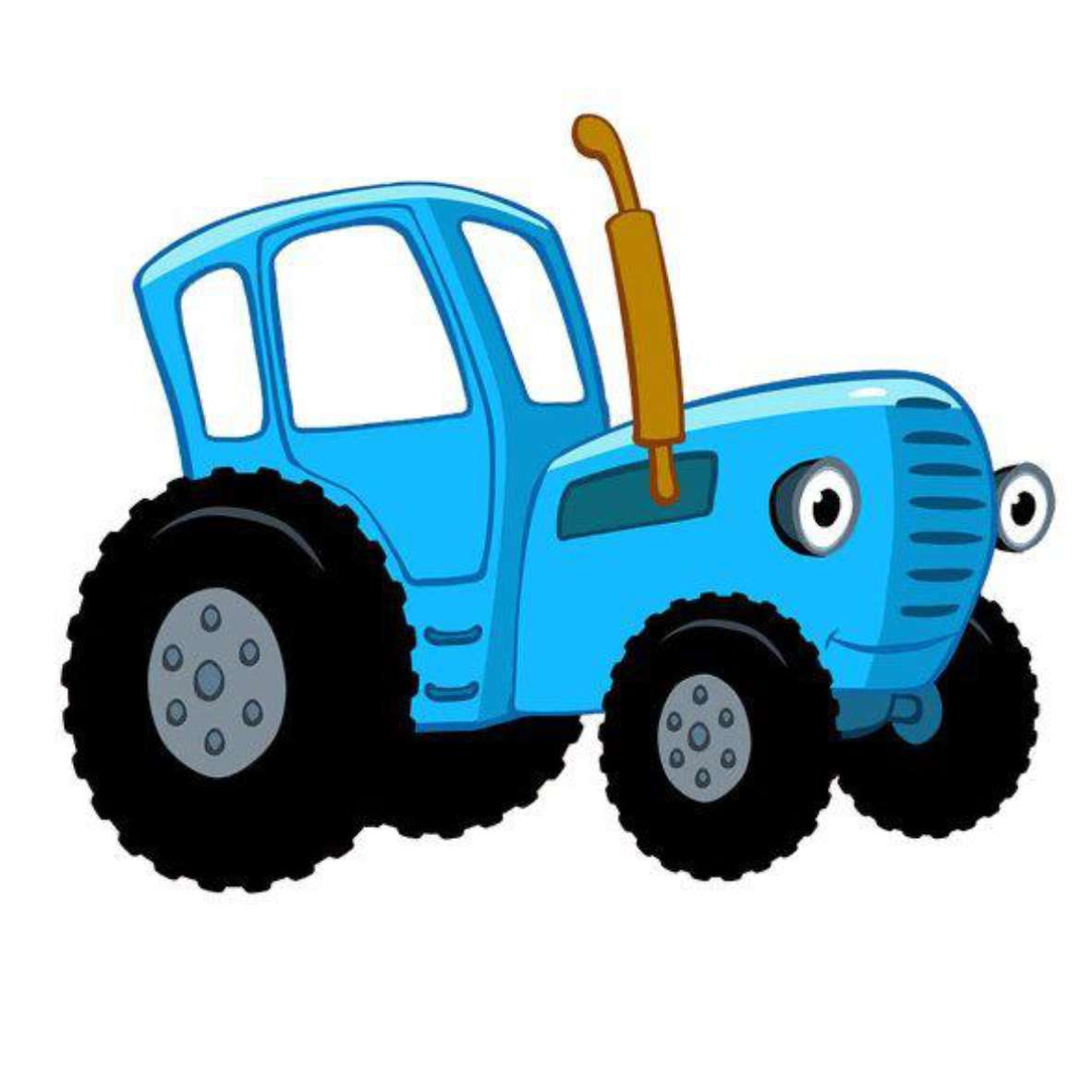 Modrý traktor 75 fotografií skládačky online