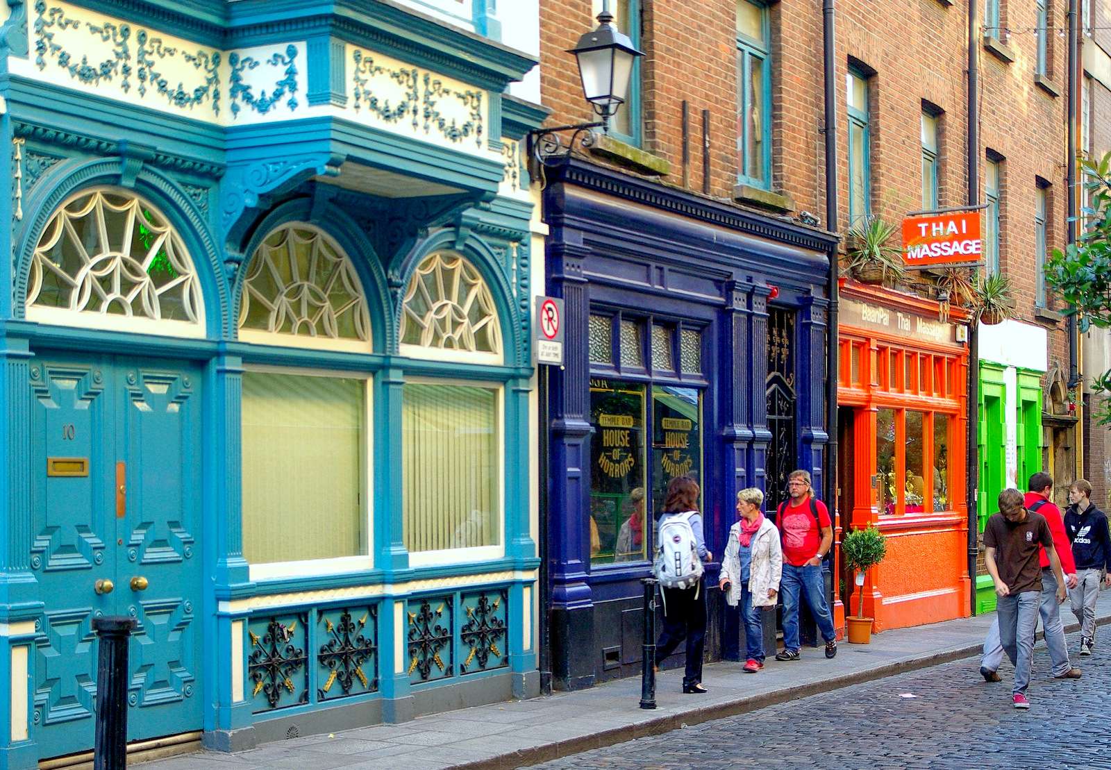Kleurrijke gevels in Dublin legpuzzel online