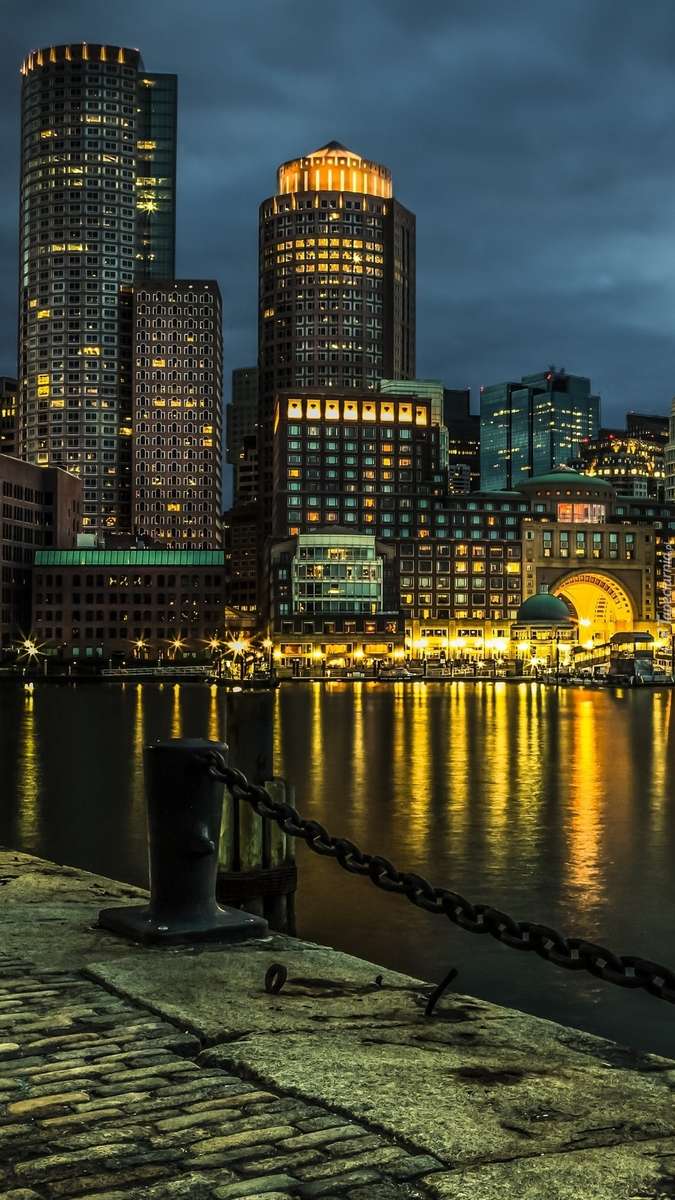 Boston bei Nacht Puzzlespiel online