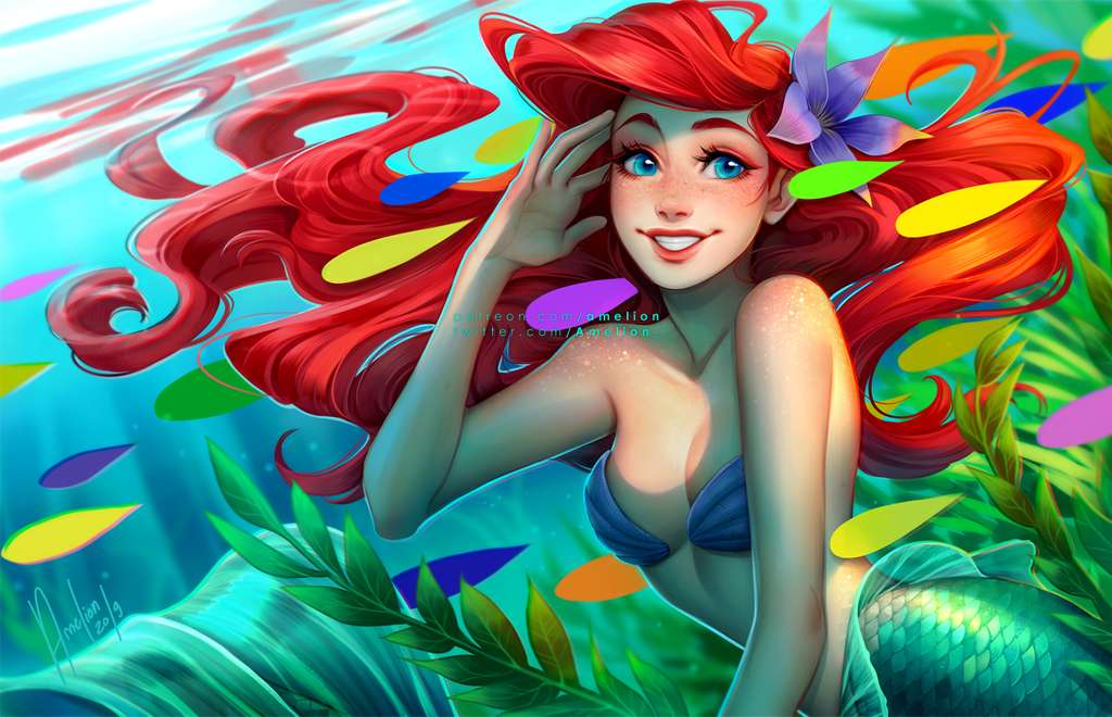 Ariel pod mořem online puzzle