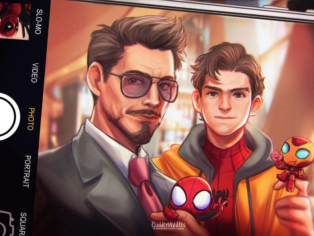 Tony Stark a Peter Parker skládačky online